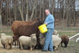 Johnathan Llama enjoying a treat